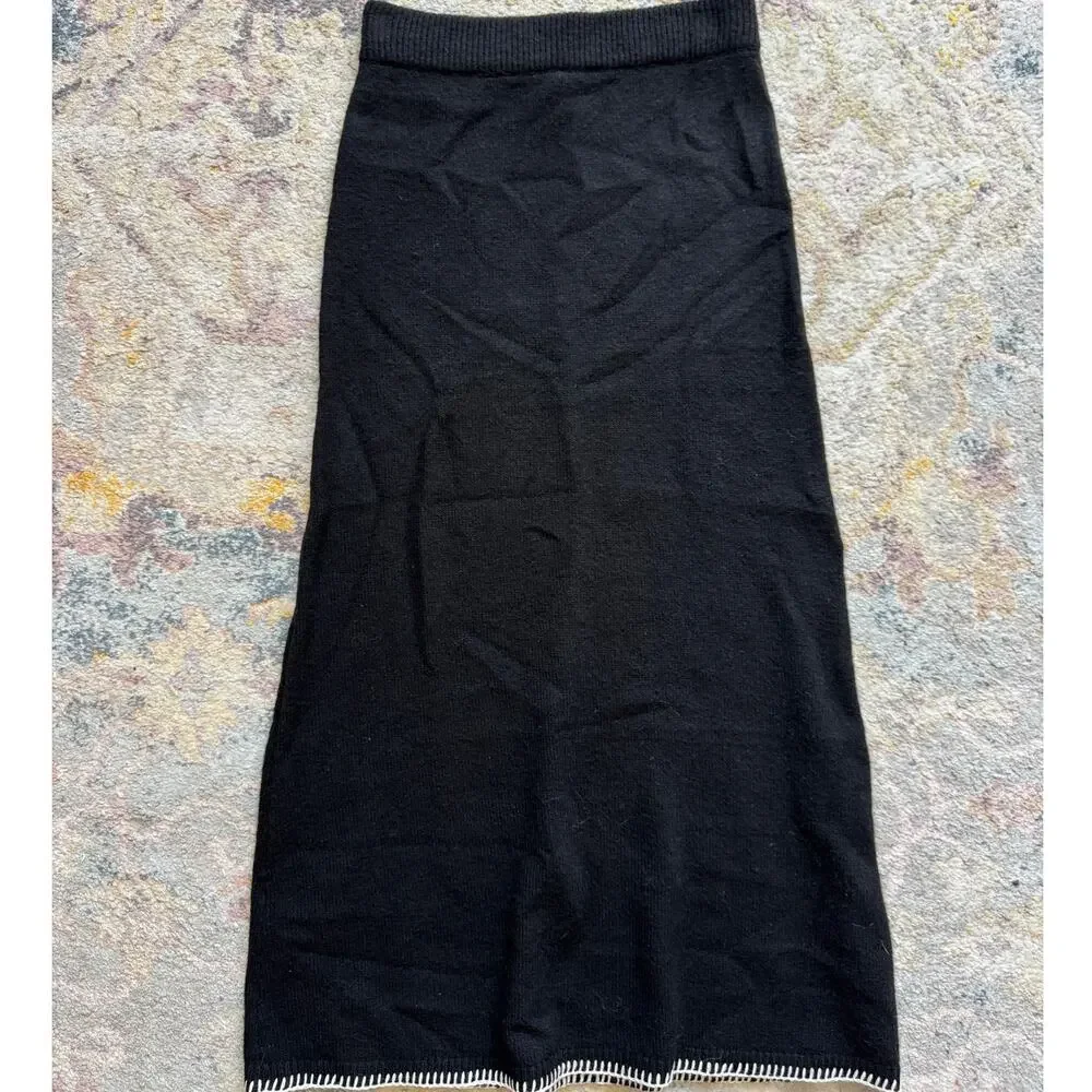 Nobody's Child Whip Stitch Wool Scoop Neck Jumper & Skirt SET